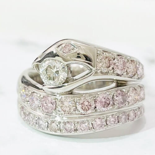 We bought Pink Diamond 1.53ct Diamond Ring Pt900!
