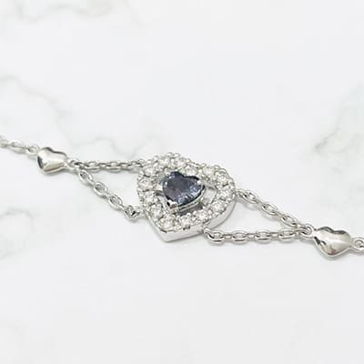 Alexandrite bracelet 0.24ct K18WG