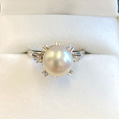 pearl ring pt900