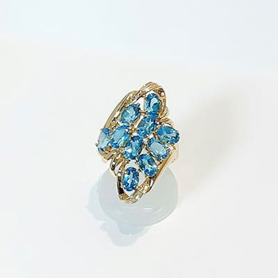 Topaz ring K18YG