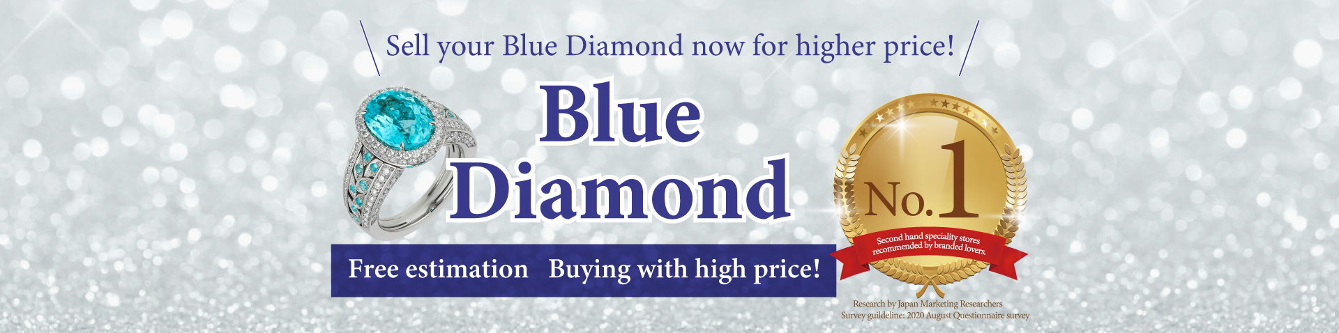 Free estimation of blue diamond