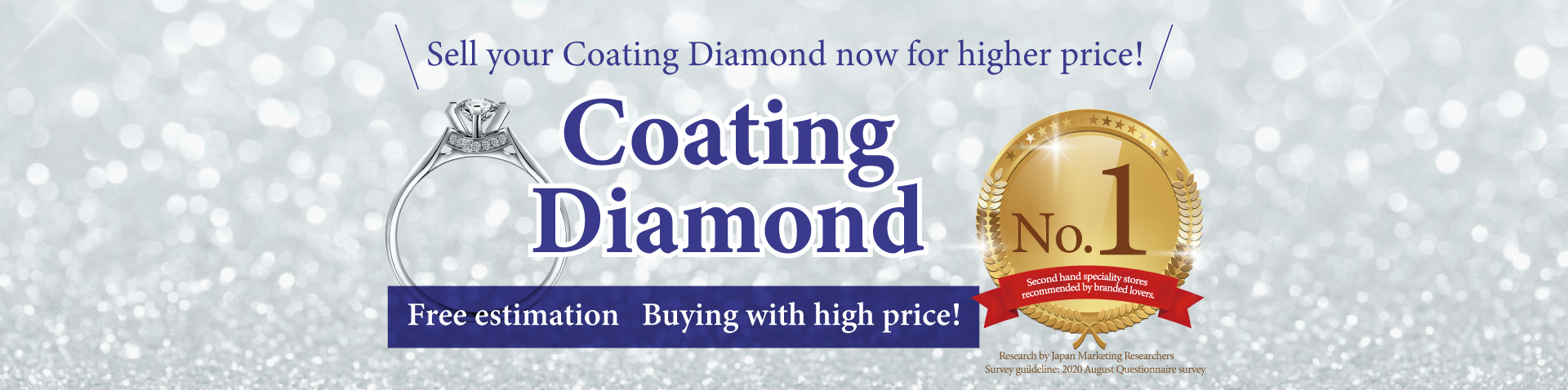 Free estimation of coating diamond