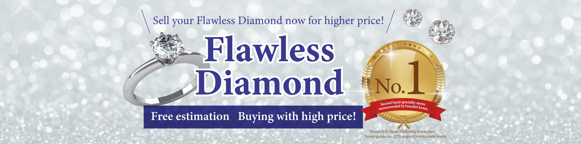 Free estimation of flawless diamond