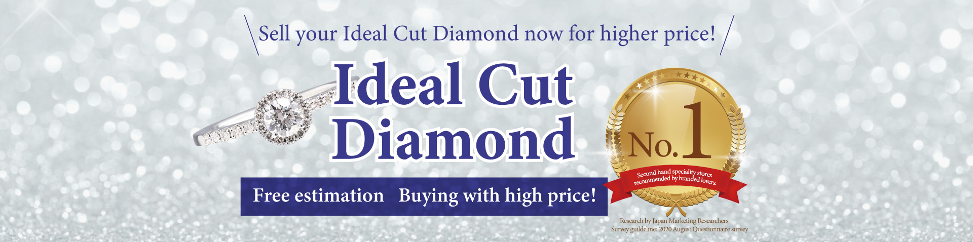 Free estimation of ideal cut diamond