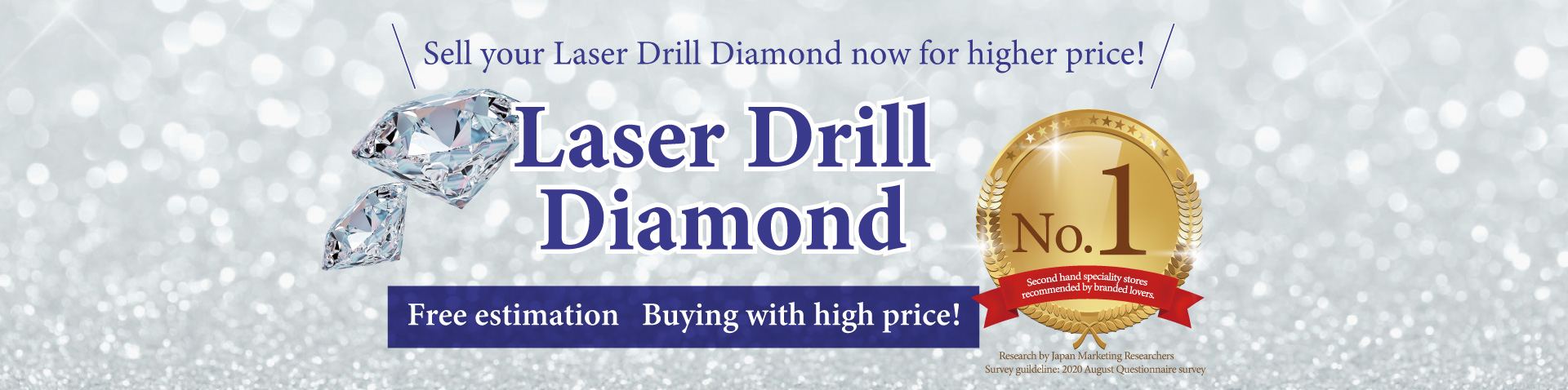 Free estimation of laser drill diamond