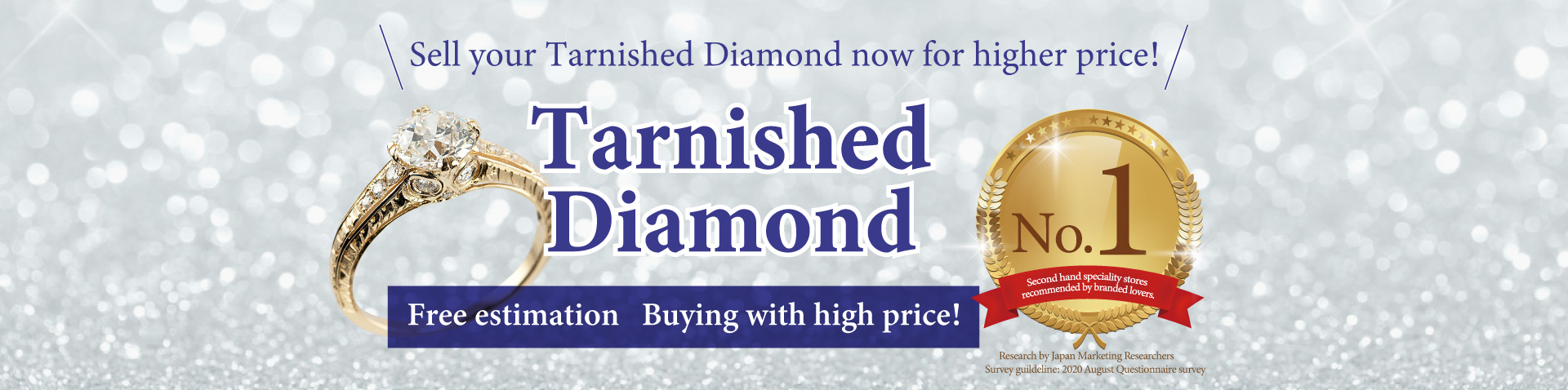 Free estimation of tarnished diamond