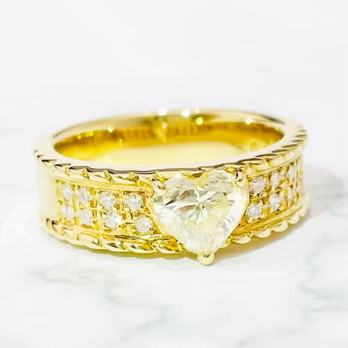 ซื้อแหวนเพชร 0.80ct/0.13ct K18YG!