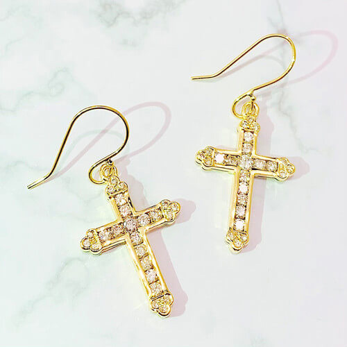 ต่างหูเพชร 0.47ct/0.47ct K18YG ถูกซื้อแล้ว!