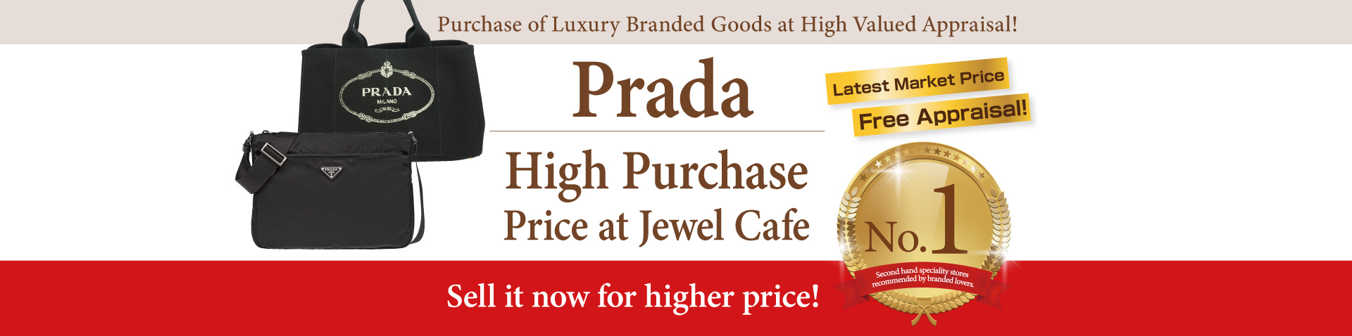 Purchase of Prada handbag