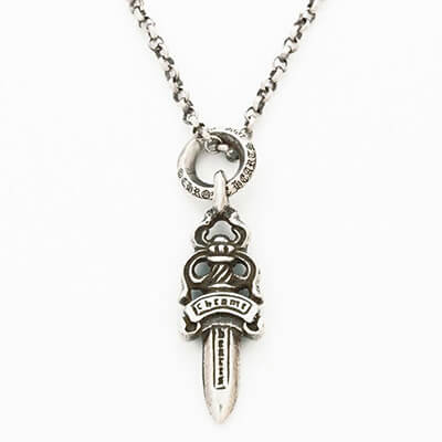 Chrome heart necklace