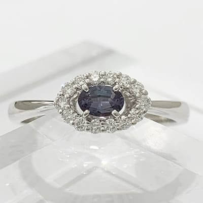 Alexandrite ring 0.27ct K18WG