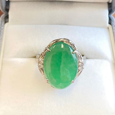 jade ring Pt900