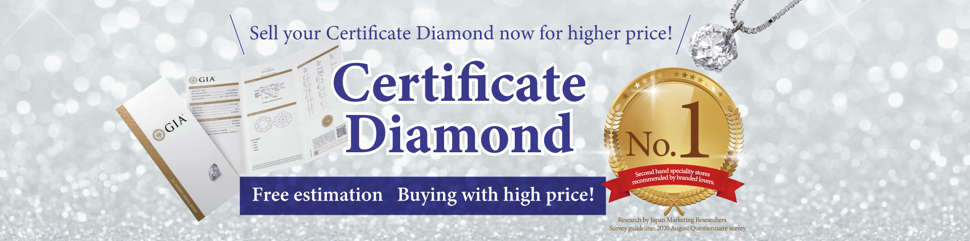 Free estimation of certificate diamond